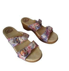 Dansko Sophie violet Floral Sandals